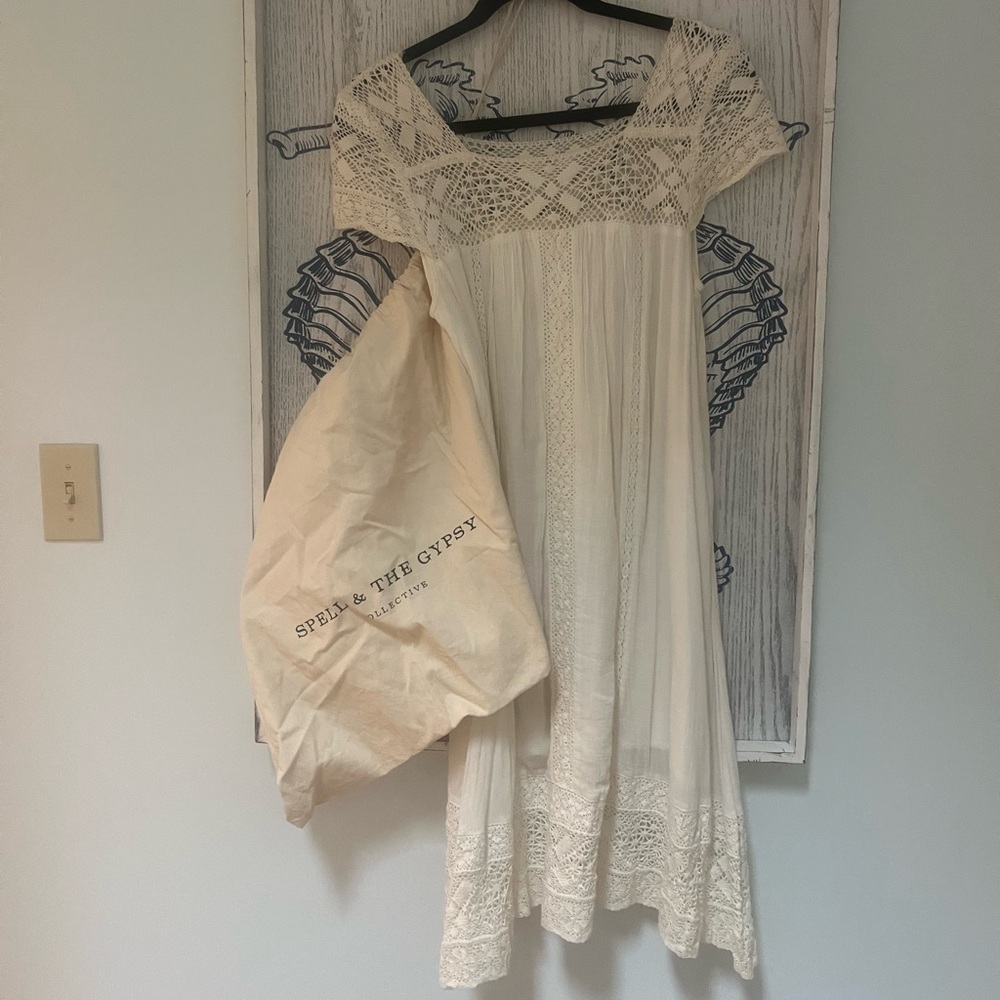 Spell Cream Lace Dress